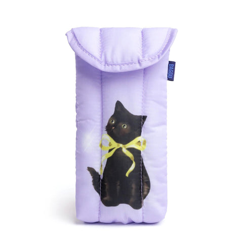 Puffy Glasses Sleeve: Fancy Cats