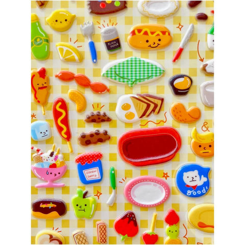 Dessert + Snack Puffy Stickers