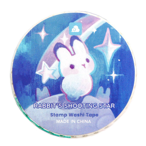 Rabbit's Shooting Star Stamp Washi Tape