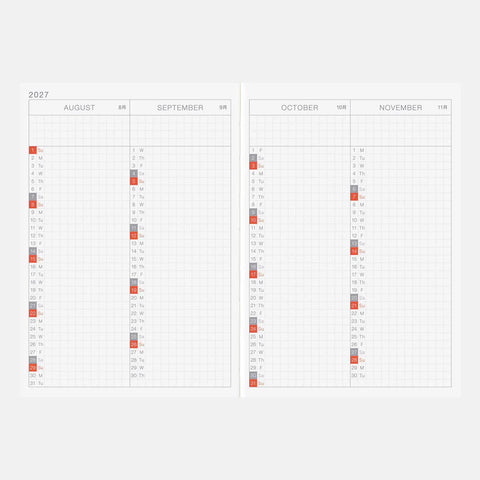 Hobonichi Techo 2027 Original Book