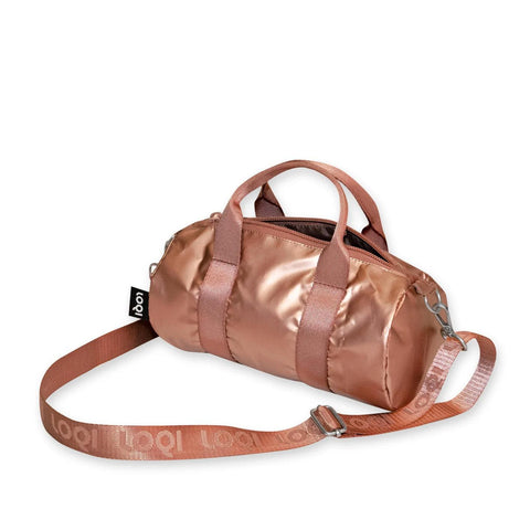 Metallic Rose Gold Small Weekender