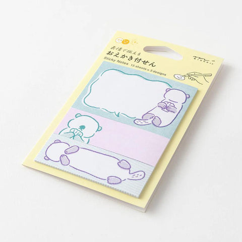 Sea Otter Drawing Sticky Notes