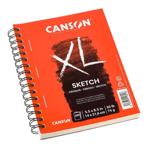 XL Side Wire Sketch Pad, 5.5" x 8.5"