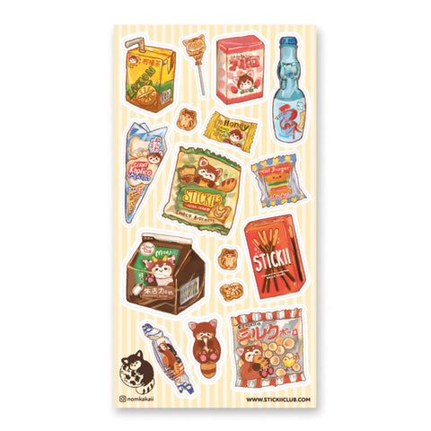 Snack Sticker Sheet Snacks Sticker Sheet – Zakka Joy