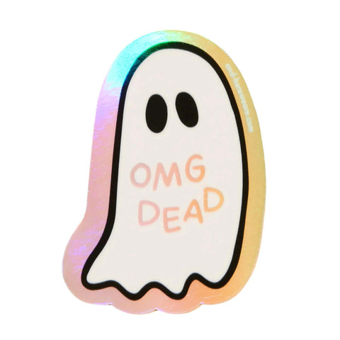 OMG Dead Ghost Holographic Sticker