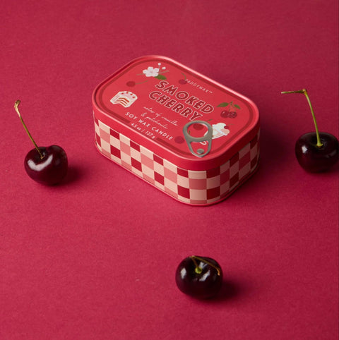Smoked Cherry Bistro Tin Candle