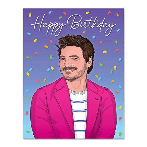 Pedro Pascal Birthday Card