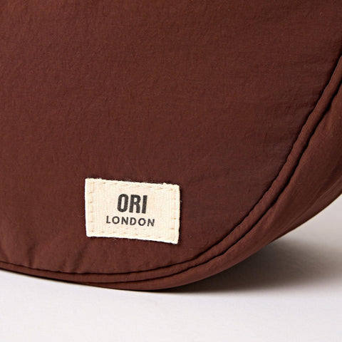 Farringdon Half Moon Bag, Chocolate