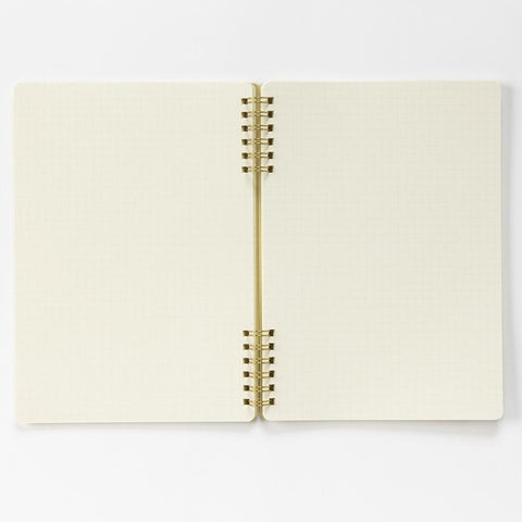 Logical W Ring Grid Notebook, Toast