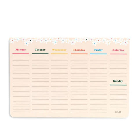 Daisies Week-to-Week Mega Desk Notepad