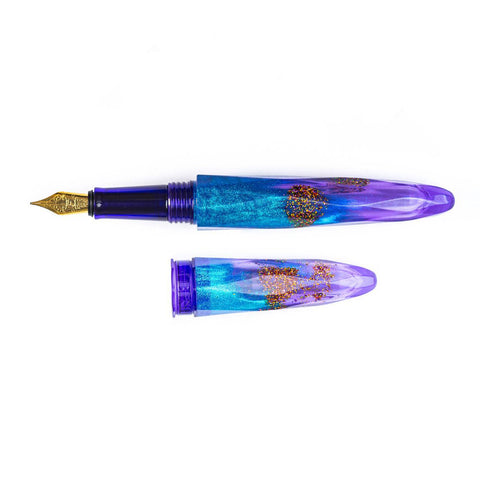 Briolette Fountain Pen, Amethyst Tide