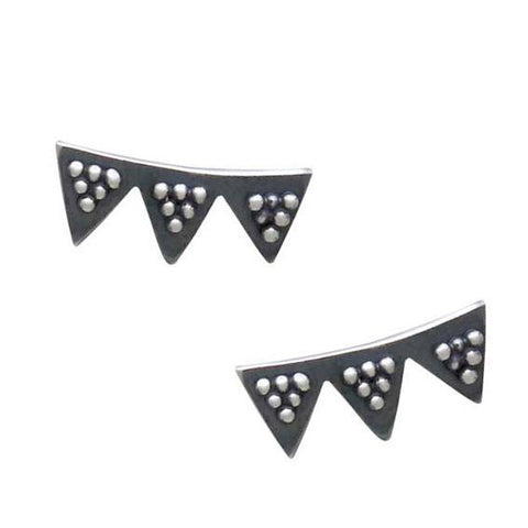 Triple Triangle Earrings