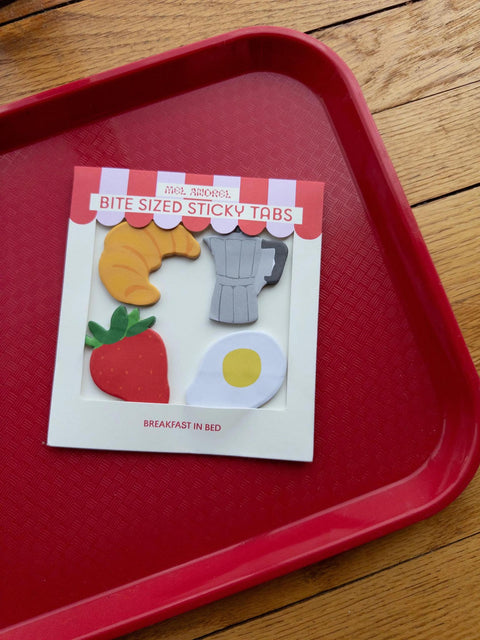 Bite Sized Mini Sticky Tabs, Breakfast In Bed