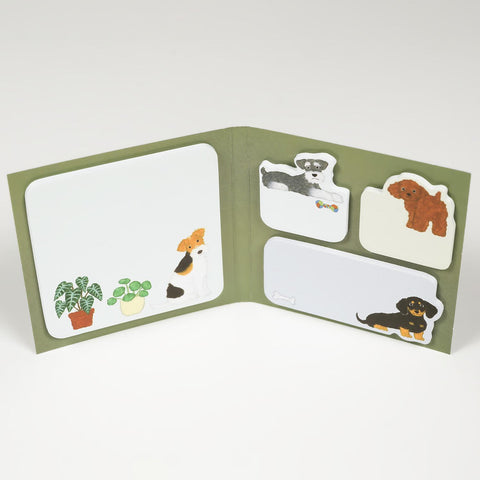 Dogs Die Cut Sticky Notebook