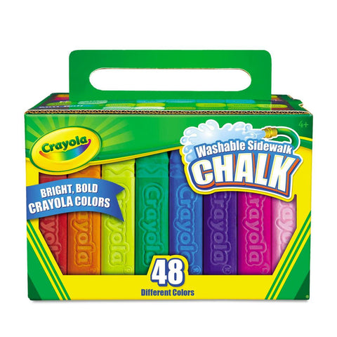 Washable Sidewalk Chalk, 48 Count