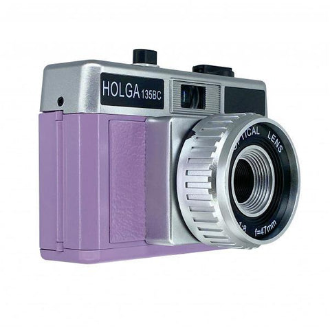 Lilac + Silver Holga 135FC 35mm Film Camera