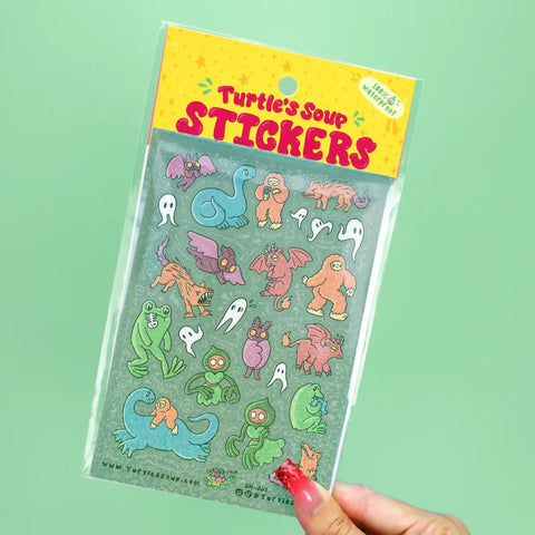 Cryptids Sticker Sheet