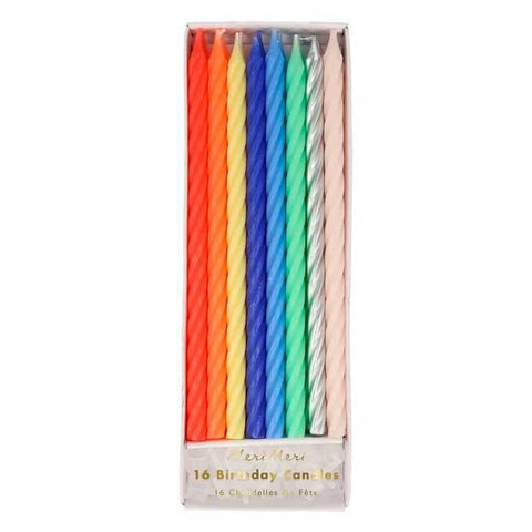 Multi Neon Twist Candles