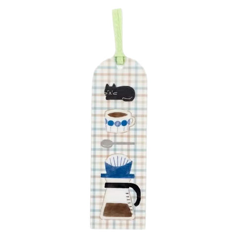 Clear Bookmark, Coffee Cat