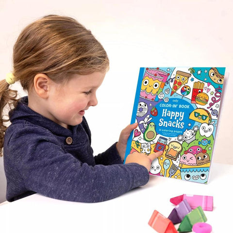Happy Snacks Color-in' Book