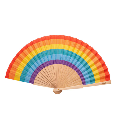 Rainbow Hand Fan