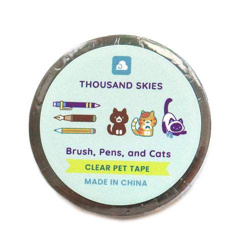Stationery + Cats PET Tape