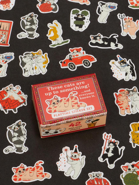 These Cats Are Up To Something Sticker Set