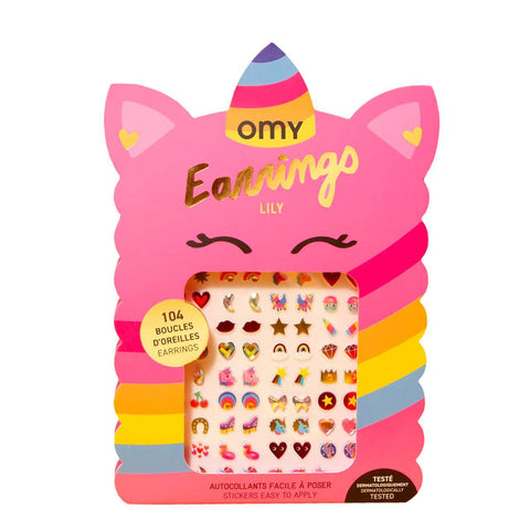 Lily Unicorn Sticker Earrings