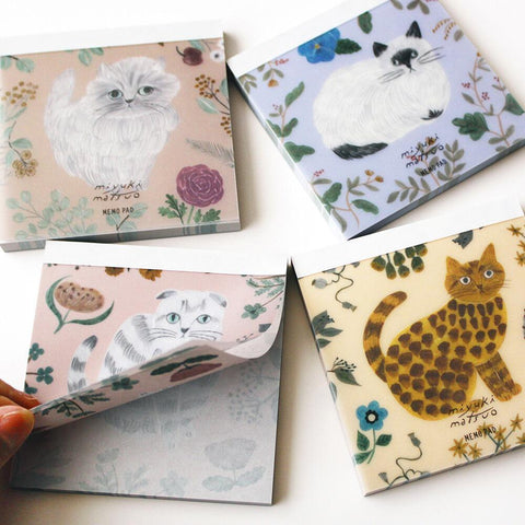 Miyuki Matsuo Cat Memo Pads