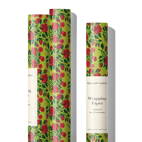 Grateful Roses Wrapping Paper