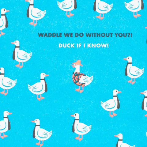 Duck If I Know Retirement Card