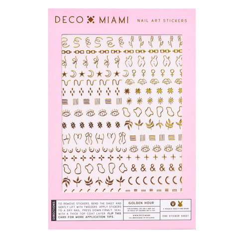 Golden Hour Nail Art Stickers