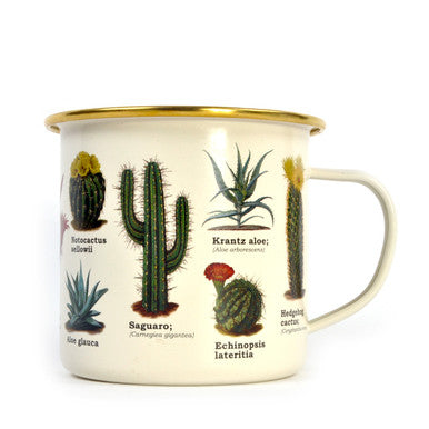 Cactus Enamel Mug