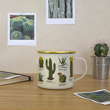 Cactus Enamel Mug