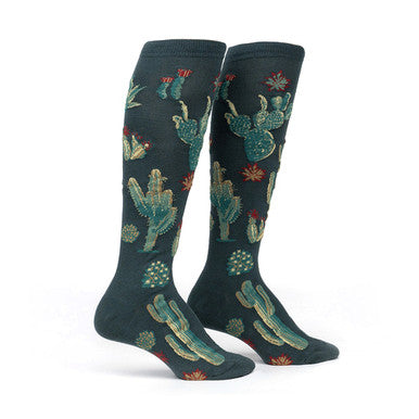 Cactus Jungle Knee High Socks