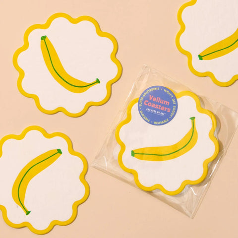 Banana Coasters Set