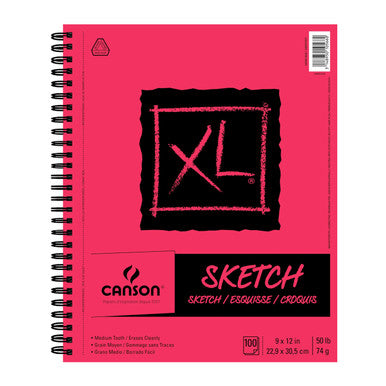XL Side Wire Sketch Pad, 9" x 12"