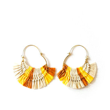 Caramel Hoop Earrings