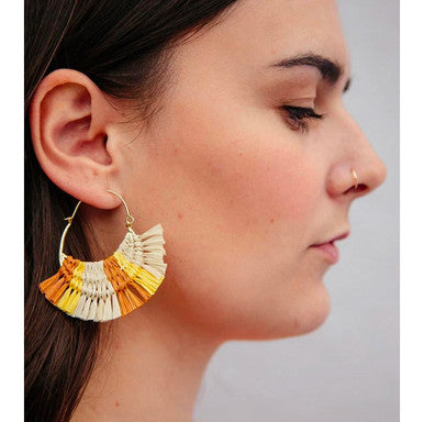 Caramel Hoop Earrings