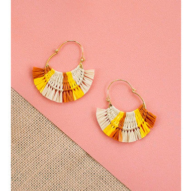 Caramel Hoop Earrings