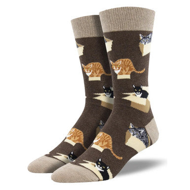 Cat in a Box Men's Socks