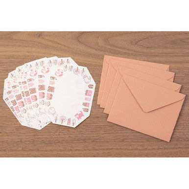 Die Cut Letterpress Stationery Set, Cat