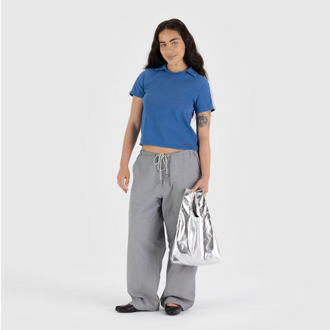 Baby Reusable Tote: Metallic Silver