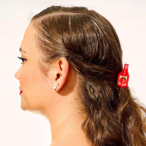 Ketchup Mini Hair Claw