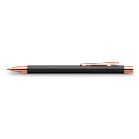 Neo Slim Matte Black + Rose Gold Ballpoint Pen