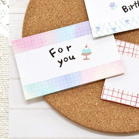 Rainbow Ombré Grid Washi Tape