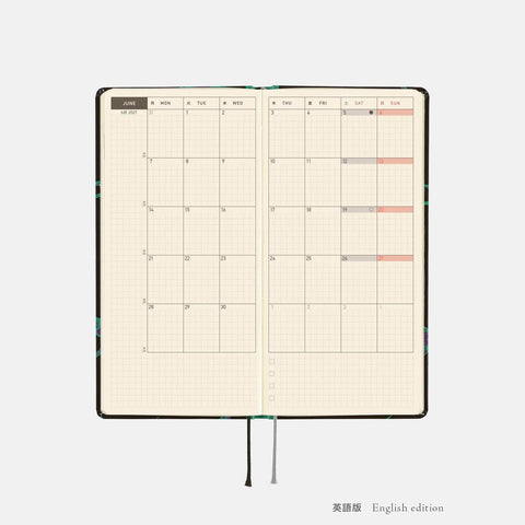 Hobonichi Techo 2027 Weeks Natal Design: Lucky Swallow