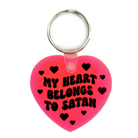 Heart Belongs to Satan Keychain