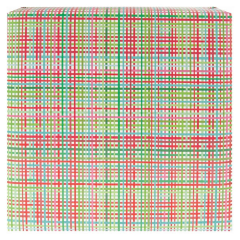 Festive Grid Wrapping Paper Roll