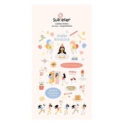 Birthday Congrats Stickers